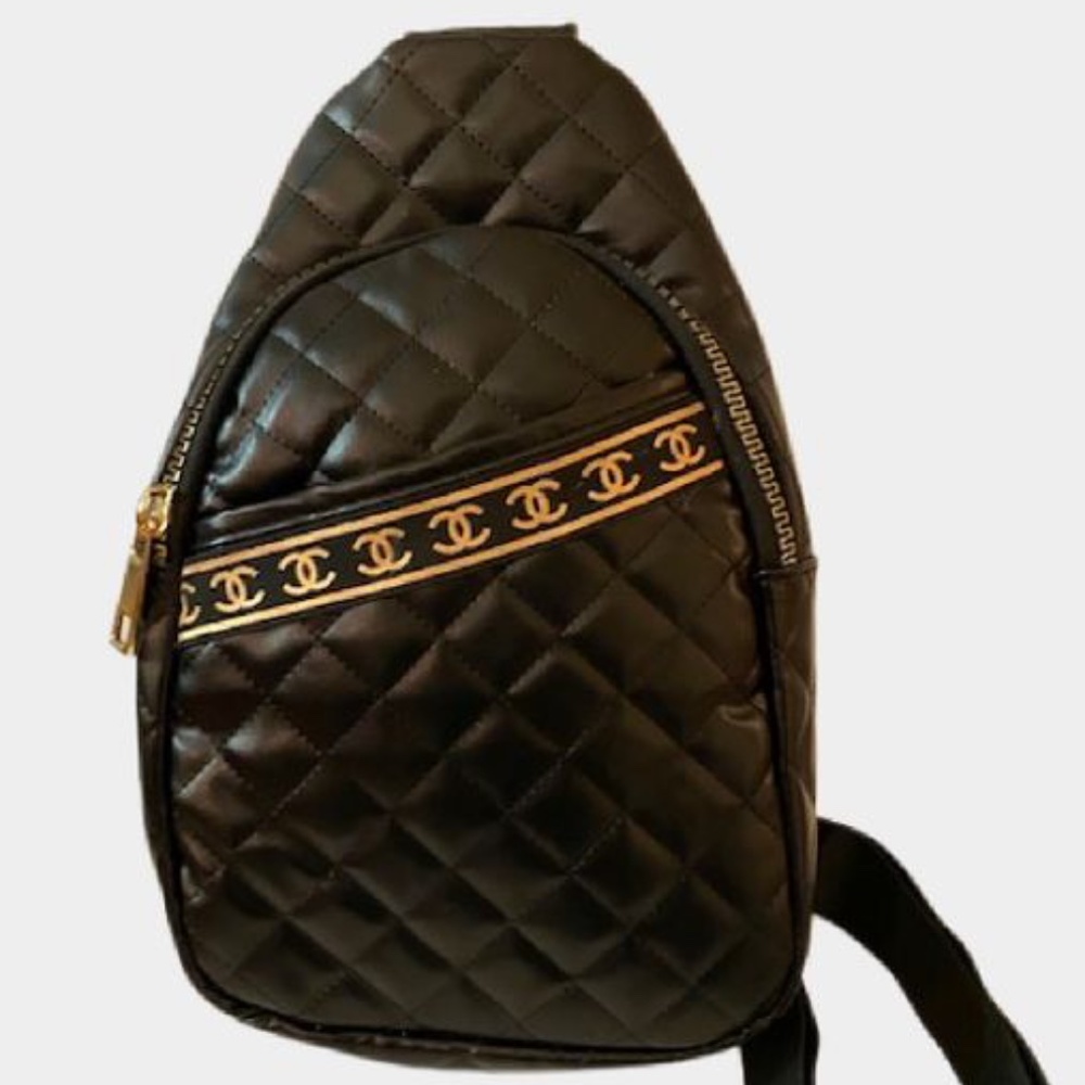 Sling Bag with Decorative Trim VEGAN NEW - Picture 1 of 5